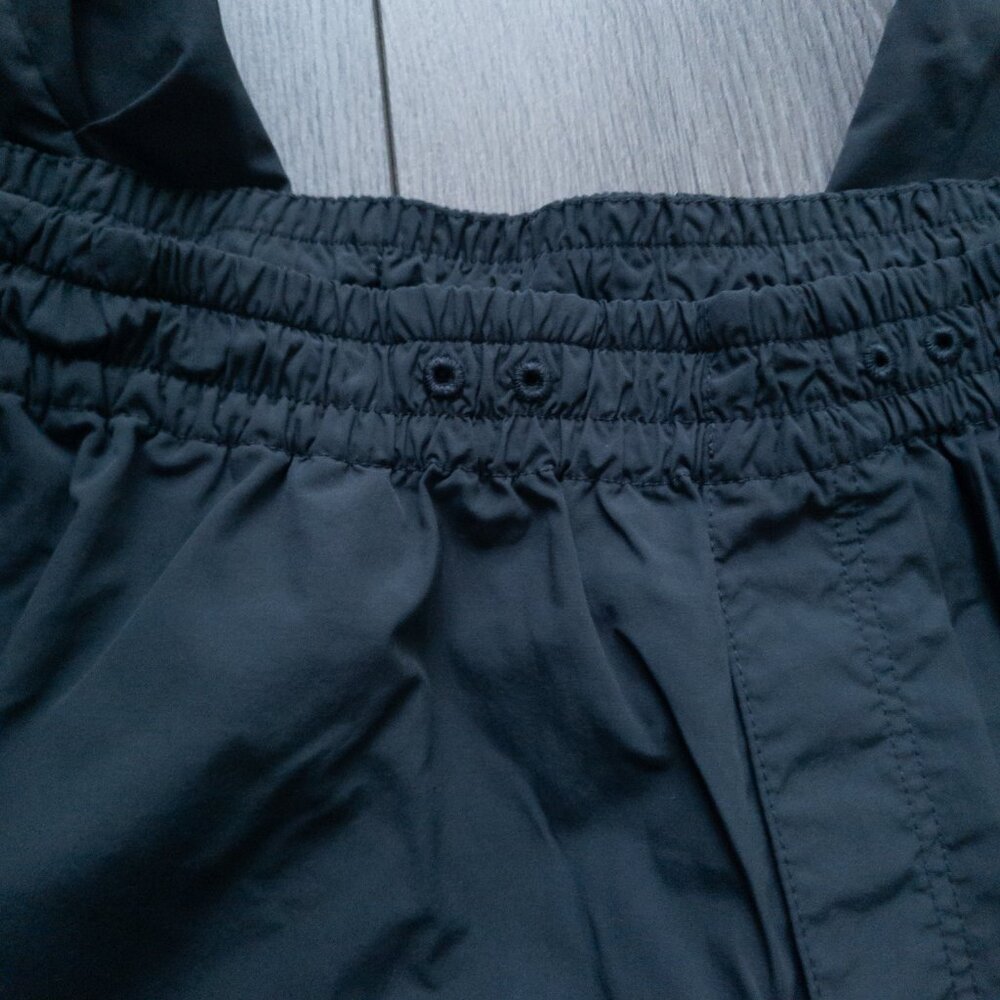 Dark Gray Windbreaker Wide Leg Jogger Sweatpants - Picture 5 of 7